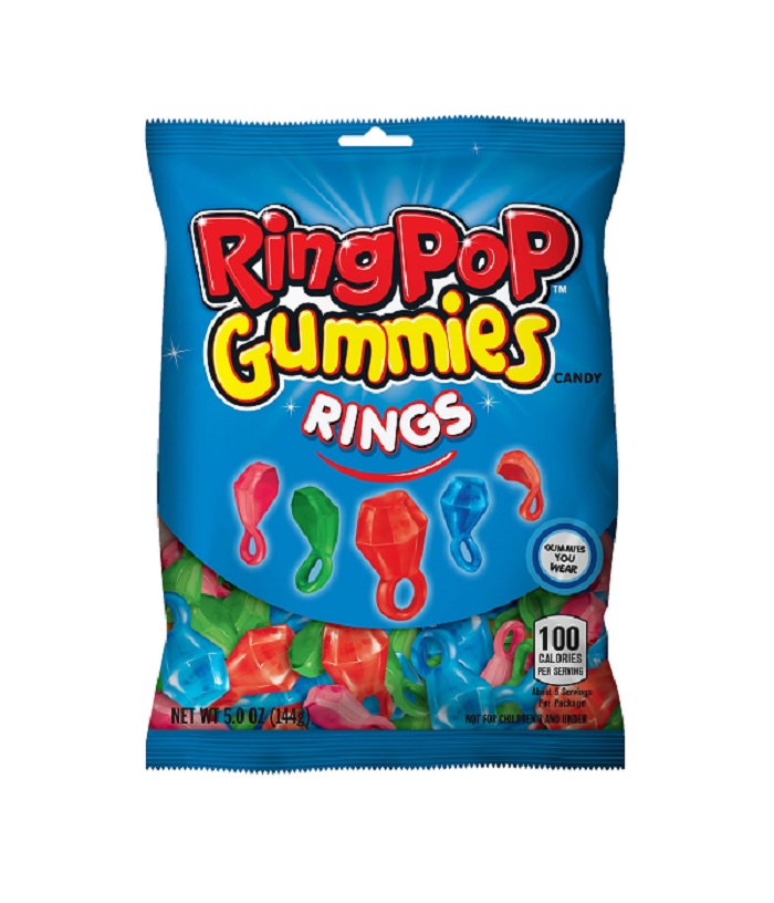 Topps ring pop gummies rings h/b 5oz