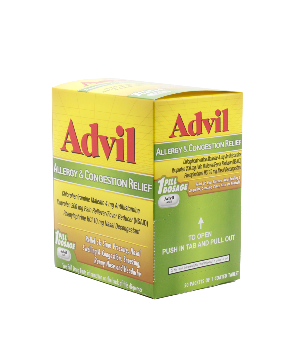 Advil allergy & congestion tab 50ct