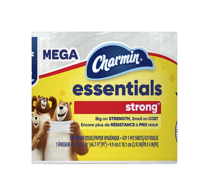 Charmin unscent essential strong mega roll 429shts