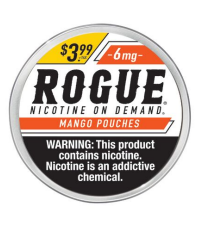Rogue mango nicotine pouch $3.99 6mg 5ct