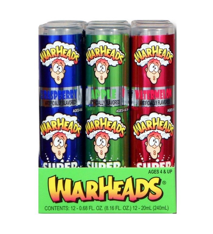 Warhead super sour spray 12ct 0.68oz