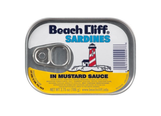 Beach cliff sardines mustard sauce 3.75oz
