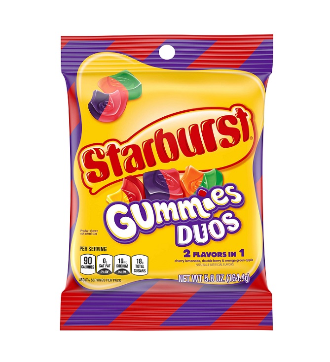 Starburst gummies duos h/b 5.8oz