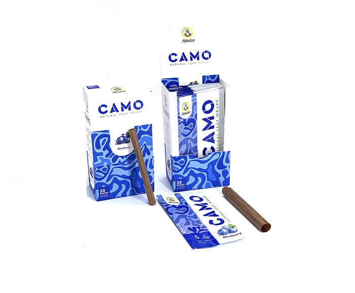 Camo blueberry hemp wraps 25/5pk