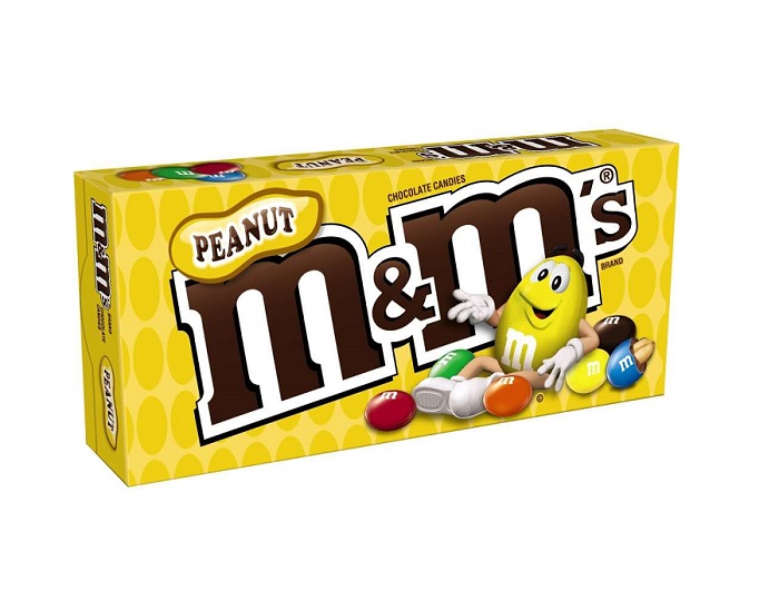 M&m`s peanut thtr box 3.1oz