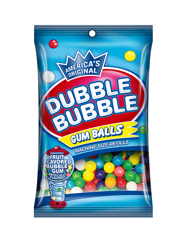 Dubble bubble asst gumballs 5oz