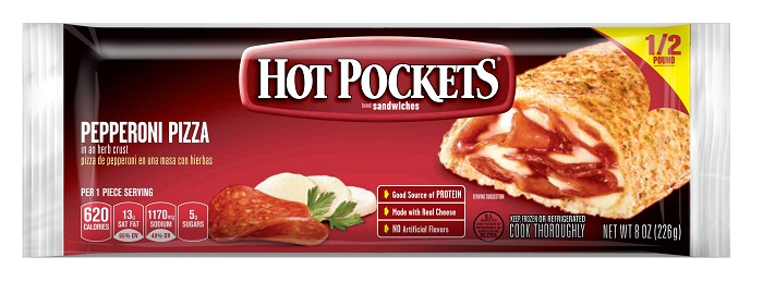Hot pockets pepperoni pizza wrap 8oz
