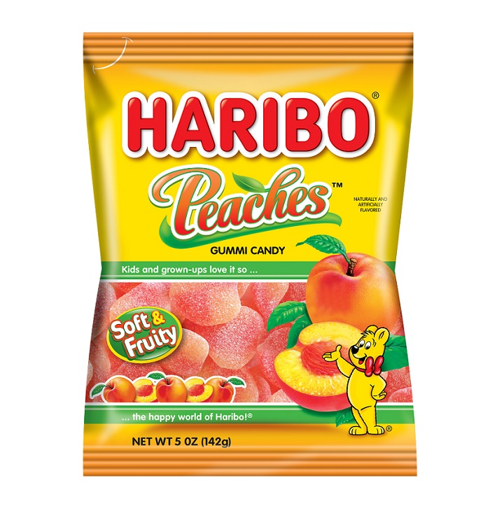 Haribo peach gummi cndy h/b 5oz