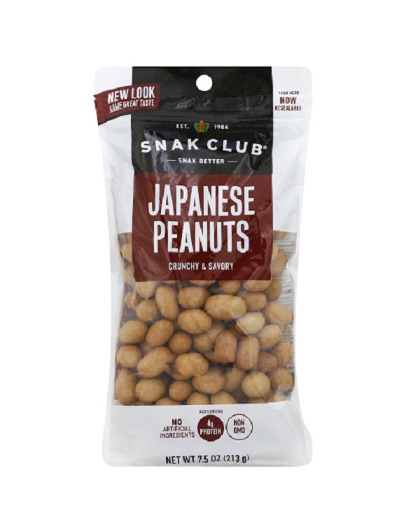 Snak club japanese peanuts 7.5oz