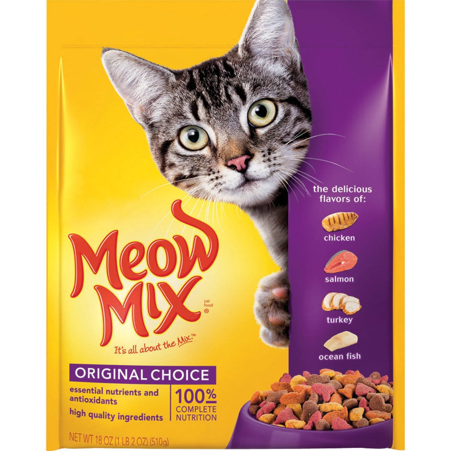 Meow mix original choice 18oz