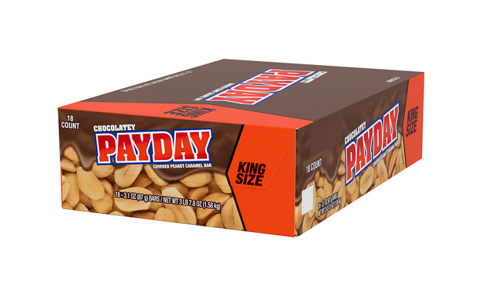 Pay day chocolatey peanut caramel k/s 18ct