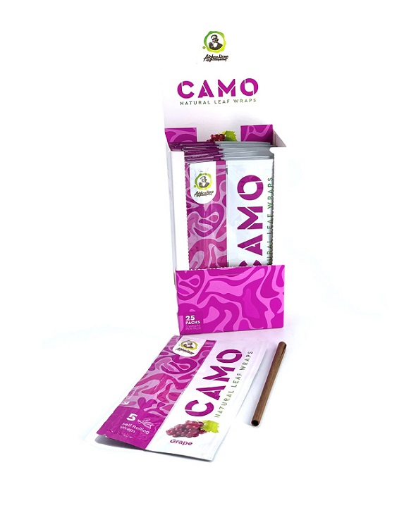 Camo grape hemp wraps 25/5pk