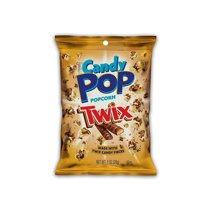 Twix candy popcorn 8ct 1oz