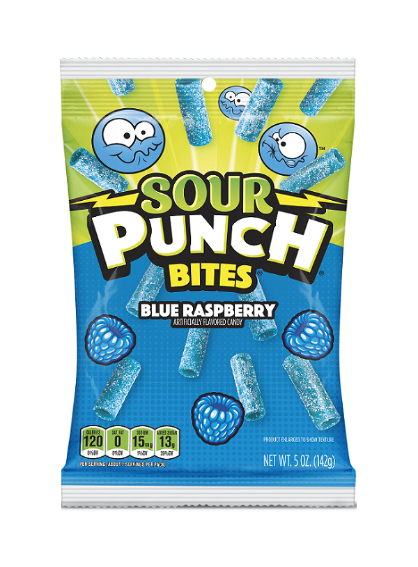 Sour punch blue raspberry bites 5oz