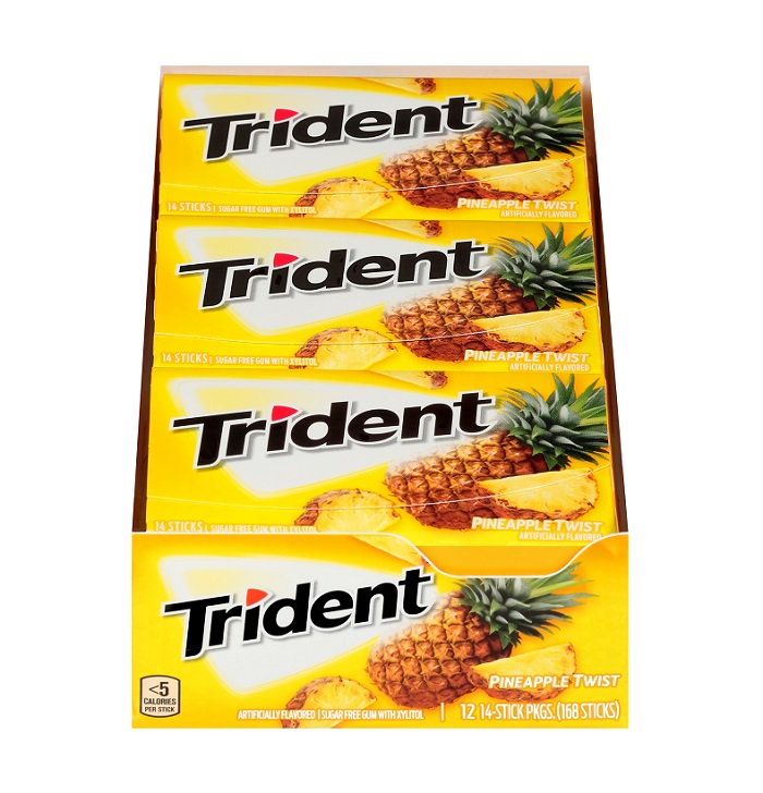 Trident pineapple twist gum 12ct