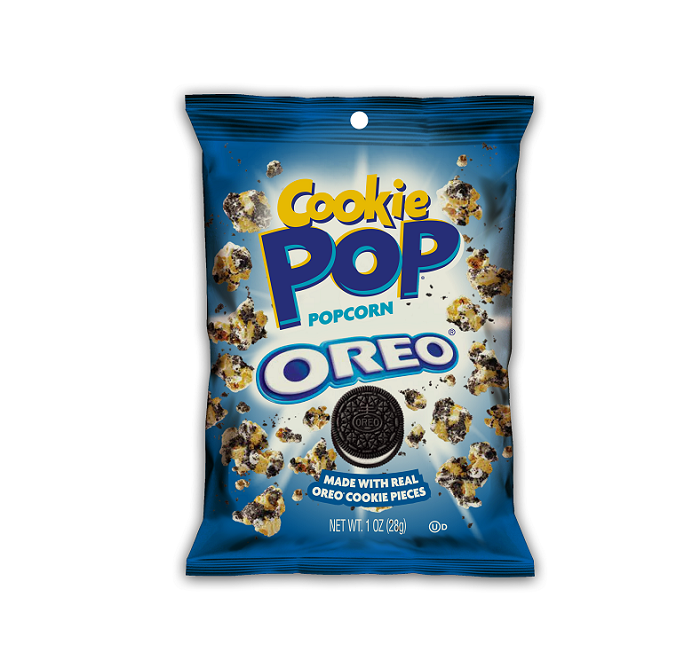 Oreo cookie popcorn 8ct 1oz
