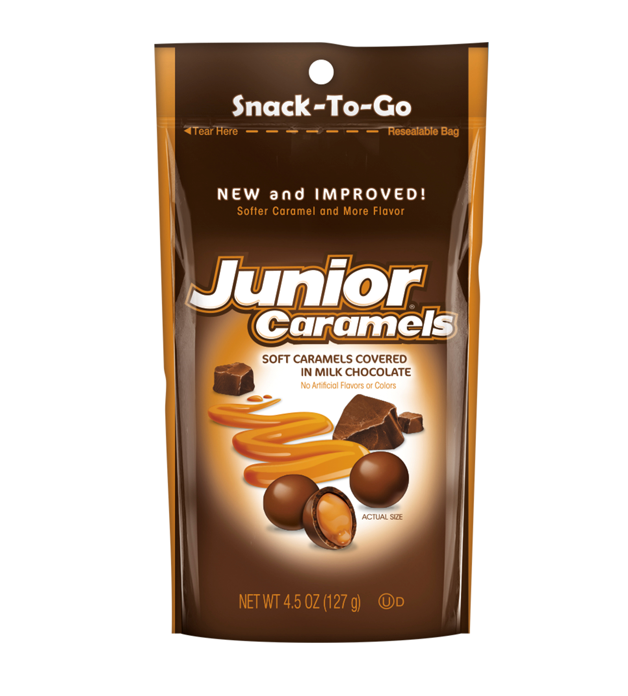 Junior caramel soft milk chocolate h/b 4.5oz