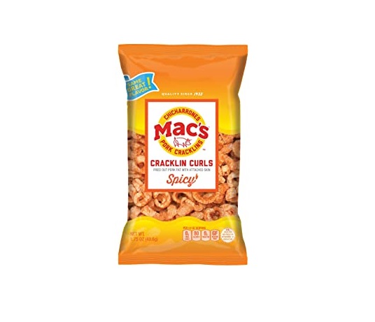 Mac`s spicy pork crcklng curls 3.5oz