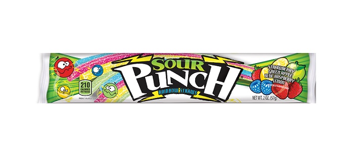 Sour punch rainbow straws 24ct