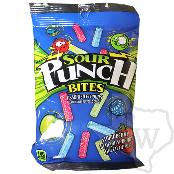 Sour punch asst flavor bites 5oz