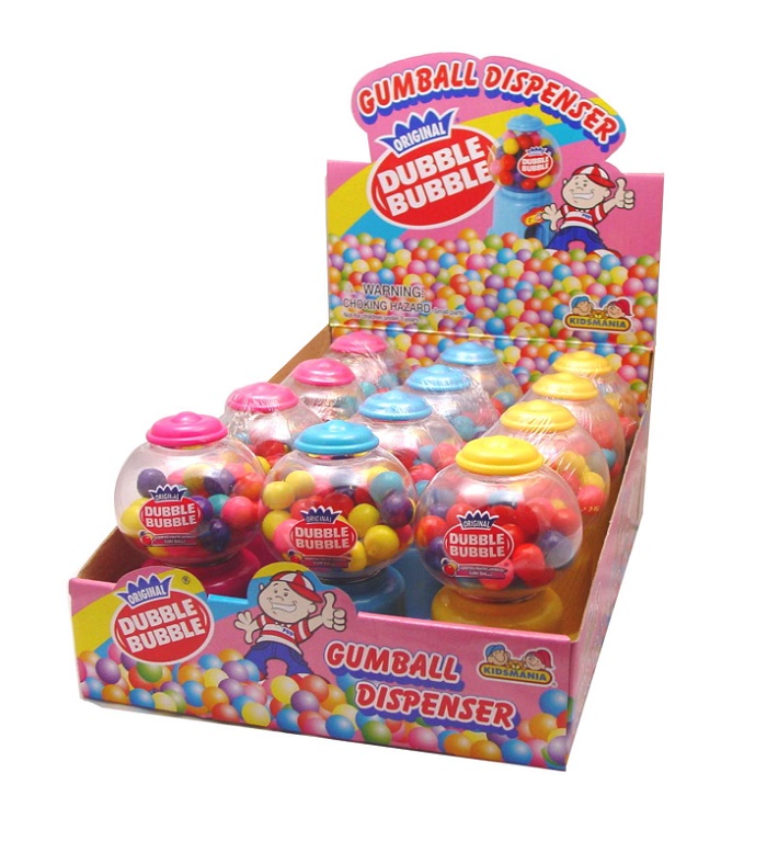 Double bubble gumball dispenser 12ct