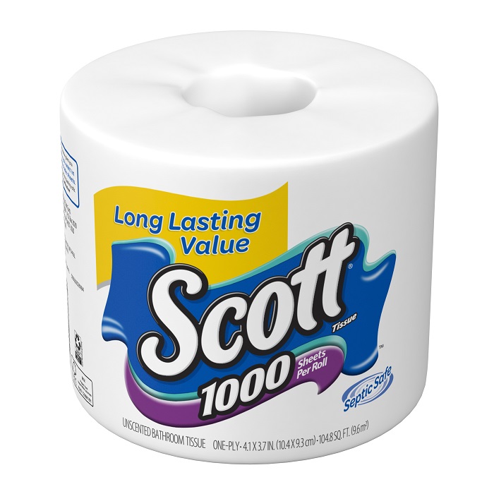 Scott unscented bathroom tissue 1000ct