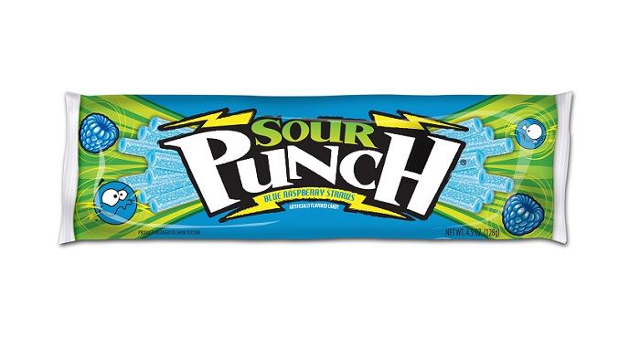 Sour punch blue raspberry straws 24ct