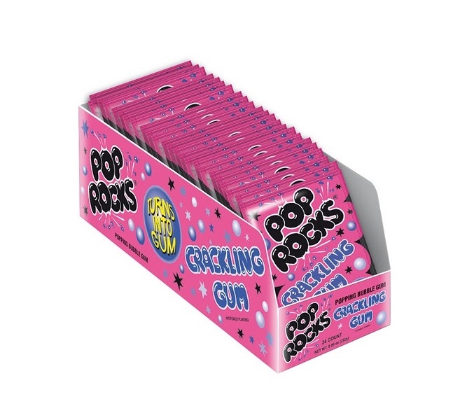 Pop rock crackling gum slim bx 24ct
