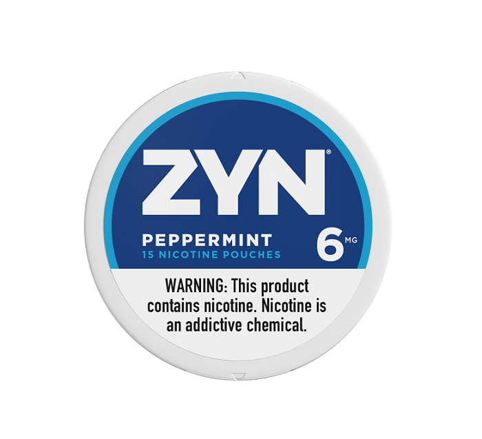 Zyn peppermint nicotine pouch 6mg 5ct