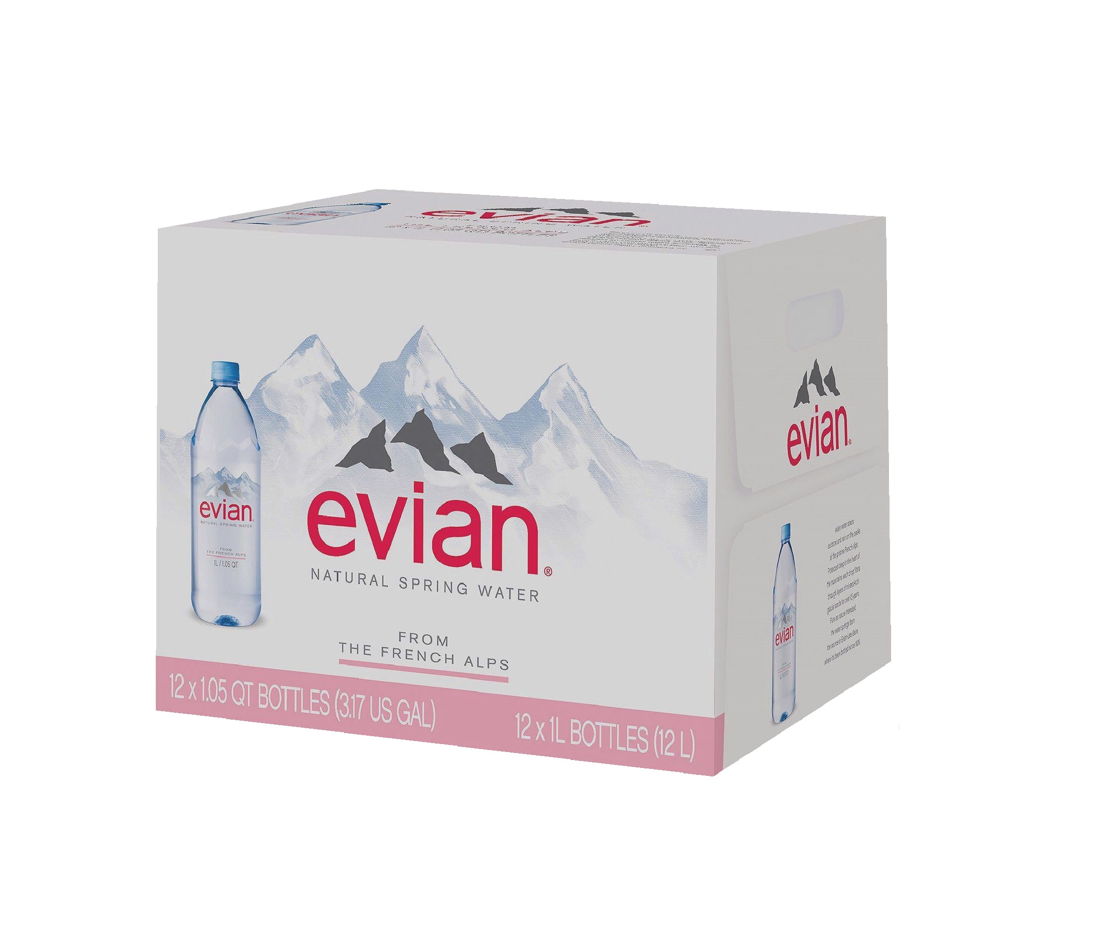 Evian water 12ct 1ltr