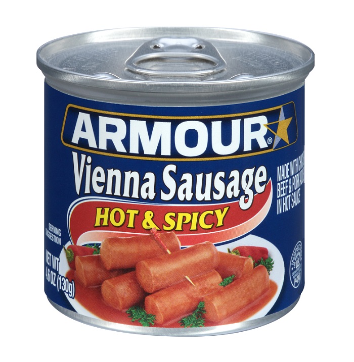 Armour hot & spicy vienna saugage 4.6oz
