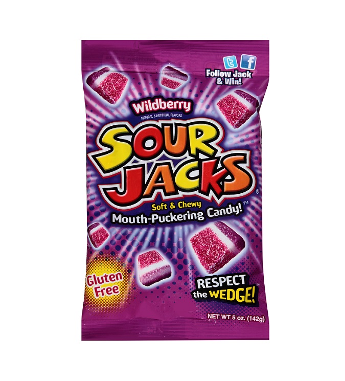 Sour jack sour wild berry candy h/b 5oz