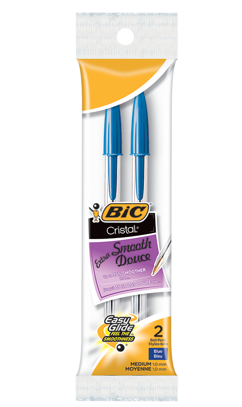 Bic pen blue 2pk