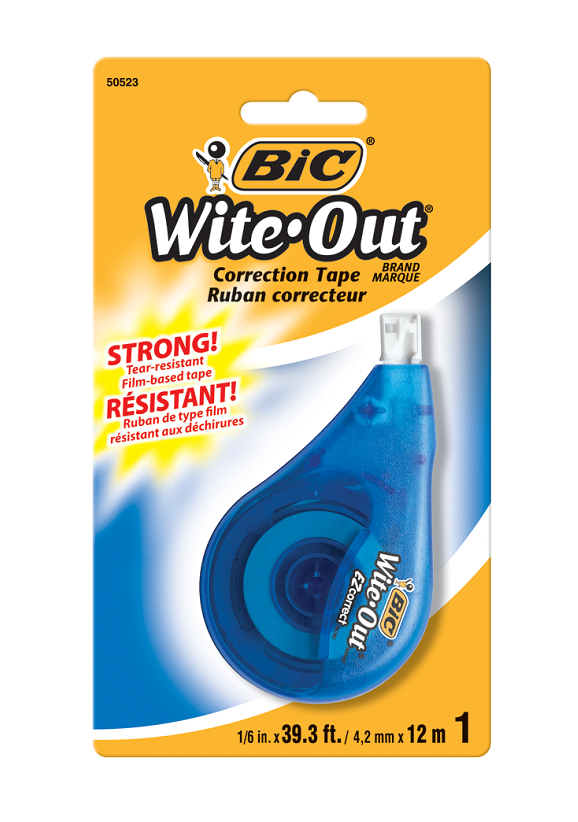 Bic wite out correction tape 1ct