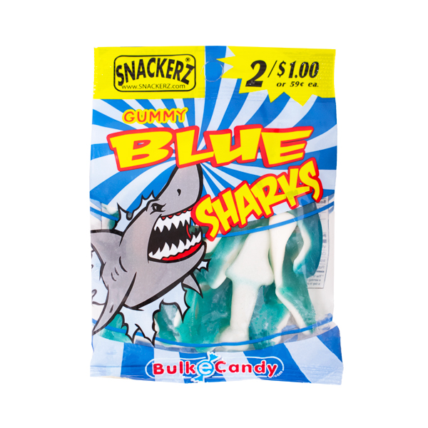 Snackerz 2/$1 blue gummi sharks