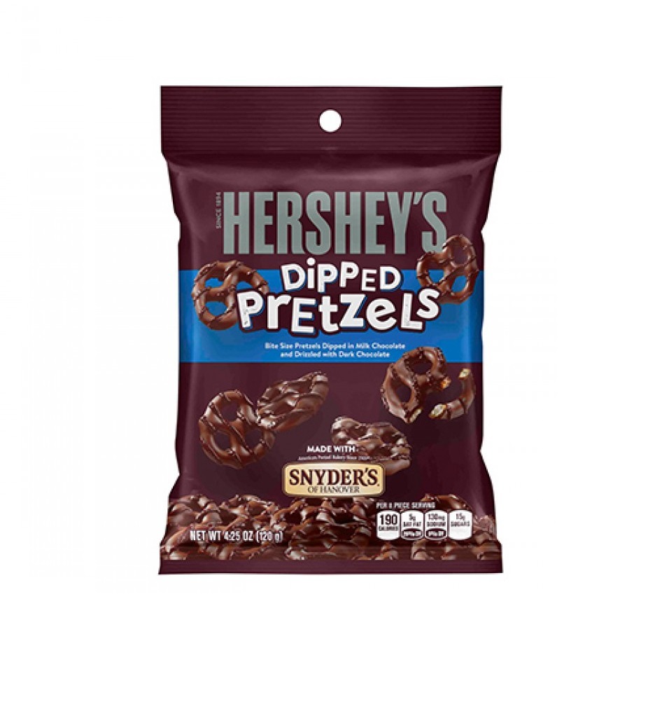 Hershey`s dipped pretzels 4.25oz