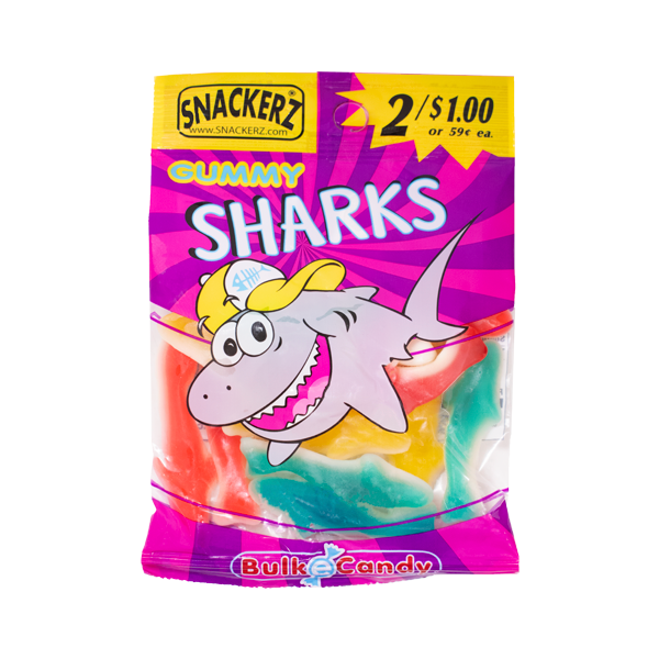 Snackerz 2/$1 gummi shark