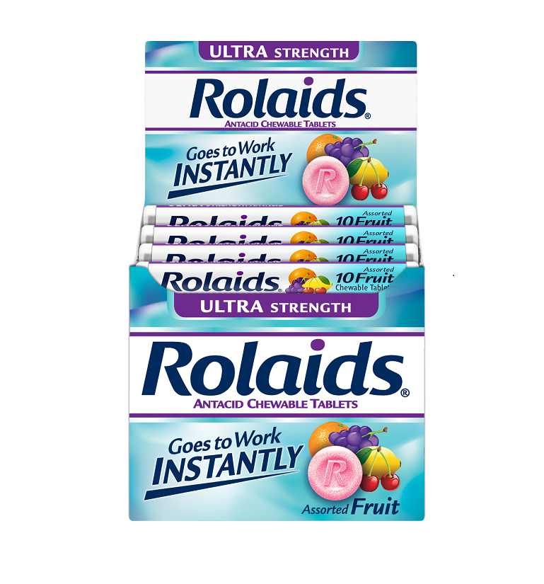 Rolaids asst fruit ultra strength tab 12ct