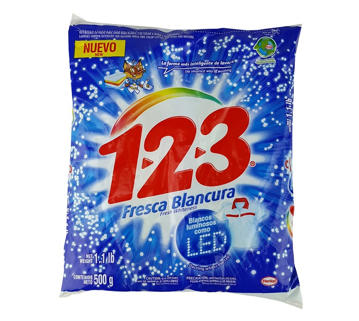 123 fresca detergent 500grms