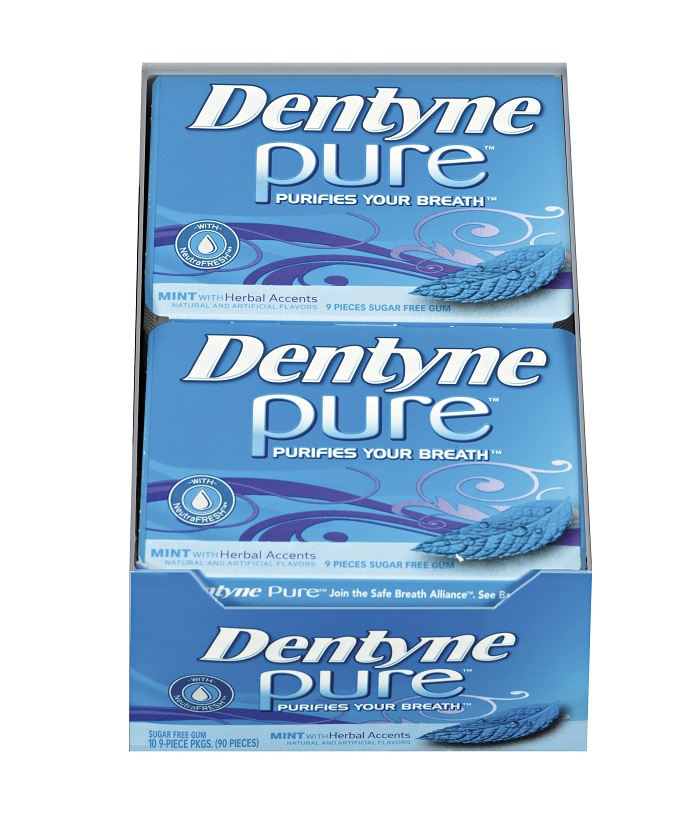 Dentyne pure mint herbal 10ct