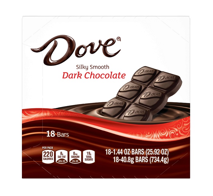 Dove dark chocolate 18ct