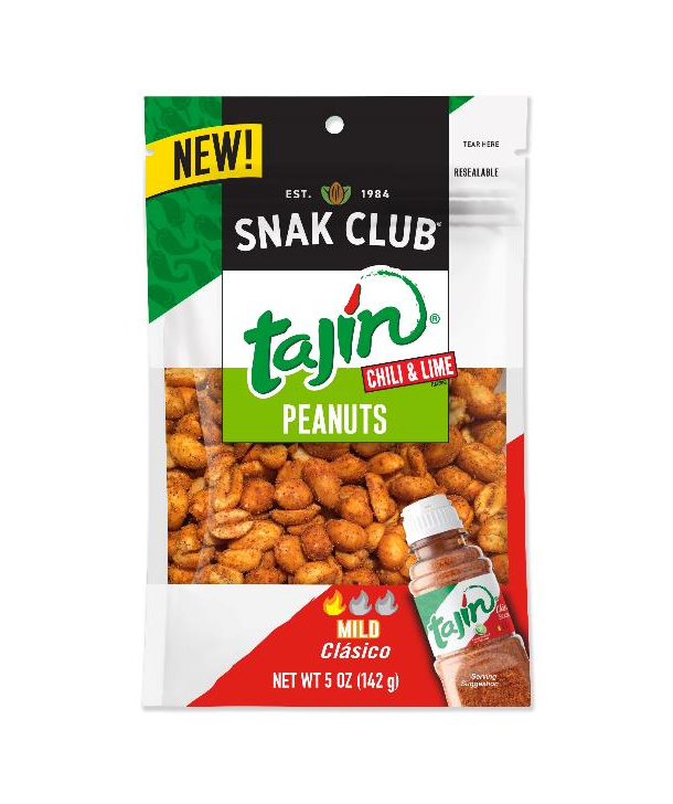 Snak club tajin chili & lime peanuts 5oz