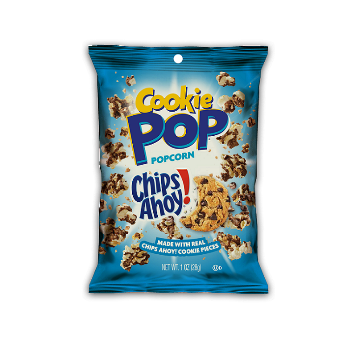 Chip ahoy cookie popcorn 8ct 1oz