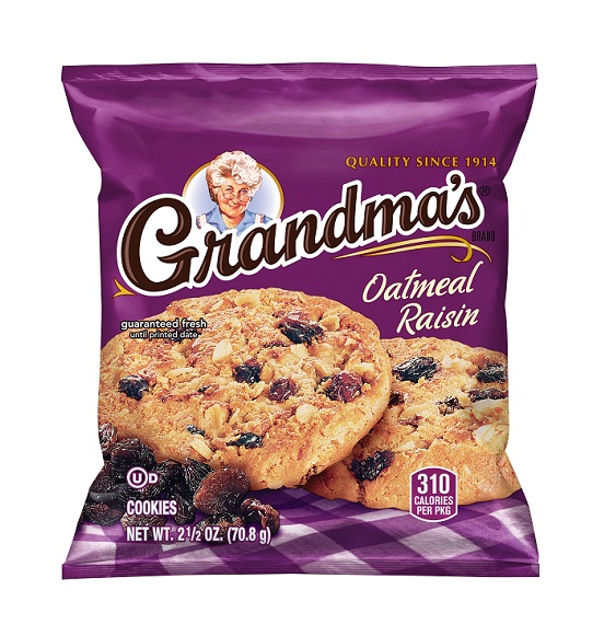 Grandma`s big oatmeal raisin cookie 2.5oz