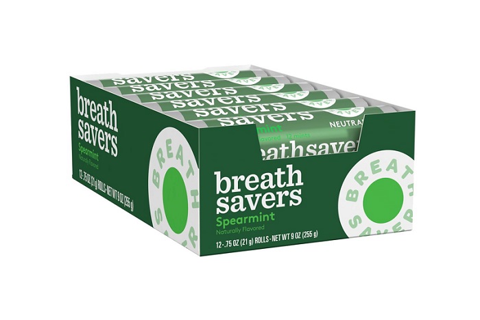 Breath saver spearmint roll 24ct