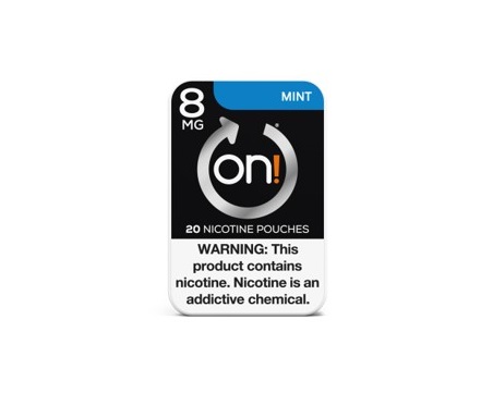 On mint nicotine pouch 8mg 5ct
