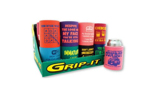 Grip it can cooler display