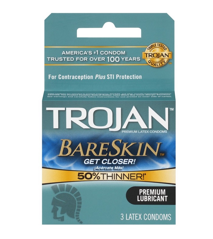 Trojan bareskin premium lubricated 6ct