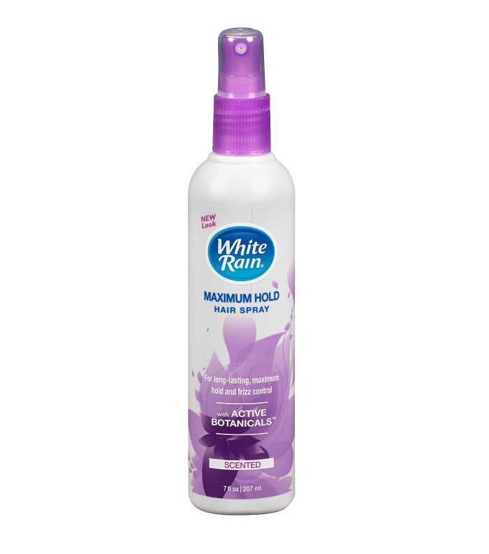 White rain scented max hold hair spray 7oz