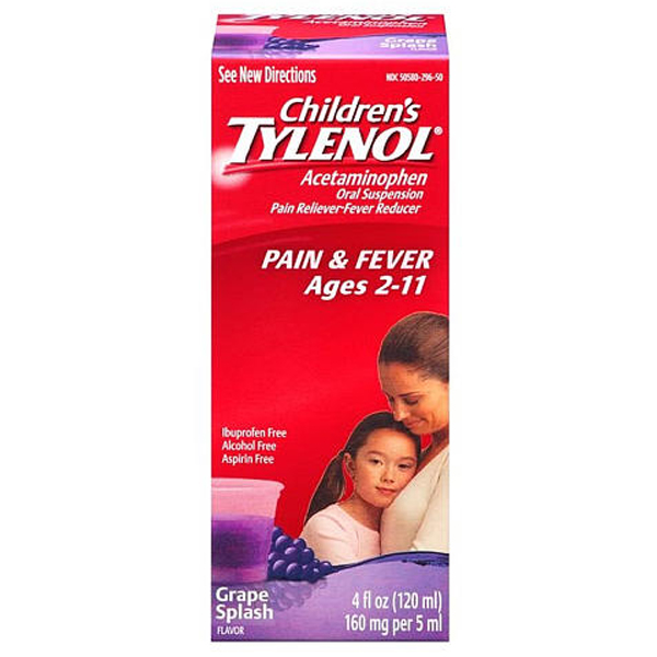 Tylenol grape children suspension liq 4oz